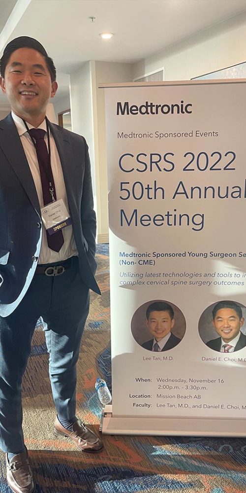 Dr. Daniel E. Choi Presents at the 2022 Cervical Spine Research Society Annual Meeting