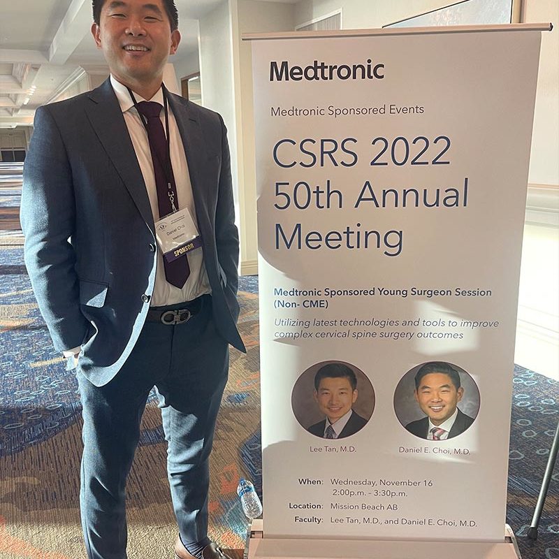 Dr. Daniel E. Choi Presents at the 2022 Cervical Spine Research Society Annual Meeting