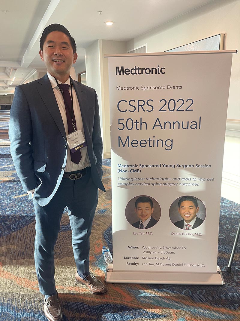 Dr. Daniel E. Choi Presents at the 2022 Cervical Spine Research Society Annual Meeting