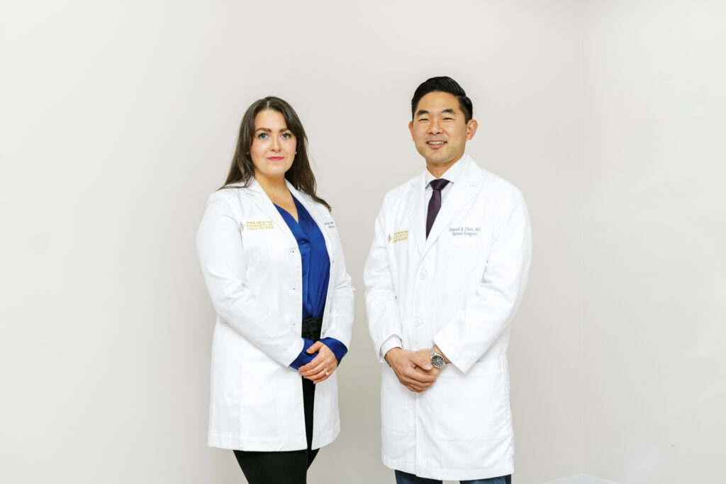 Dr. Daniel Choi and Dr. Courtney Toombs of Spine Medicine and Surgery of Long Island