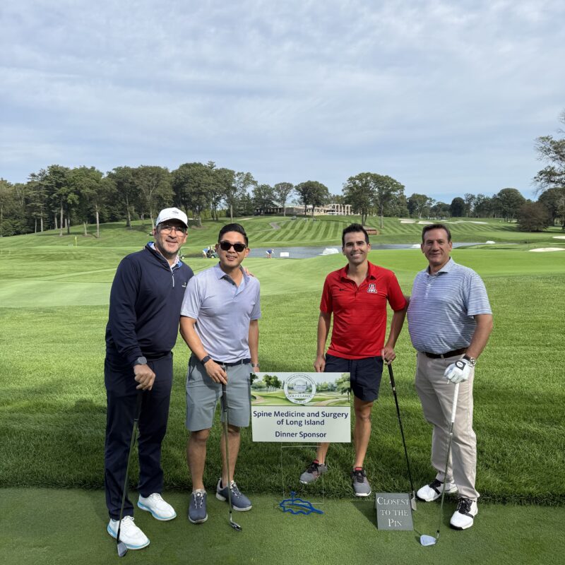 Spine Medicine & Surgery of Long Island representatives at the Good Samaritan Golf Classic in Old Westbury