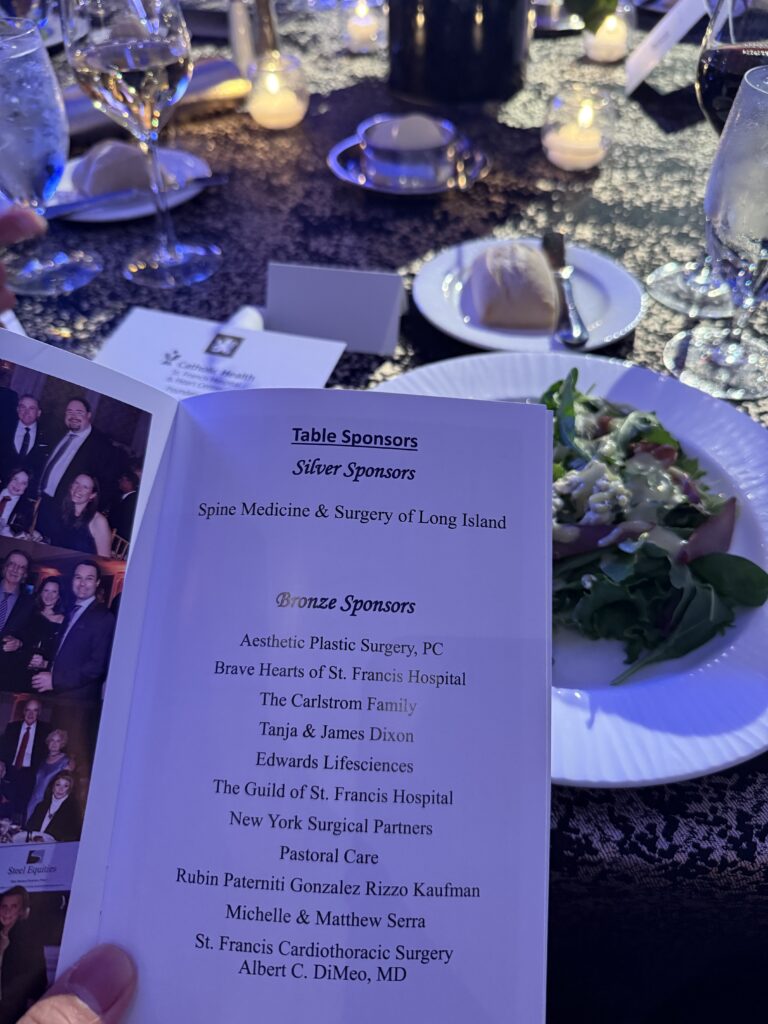 St. Francis Hospital Foundation Gala 2025 at the Garden City Hotel celebrating healthcare innovation and excellence