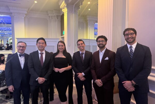 Dr. Daniel Choi, Dr. Courtney Toombs, and Dr. Justin Ledesma of Spine Medicine & Surgery of Long Island attending the St. Francis Hospital Foundation Gala as Silver Sponsors