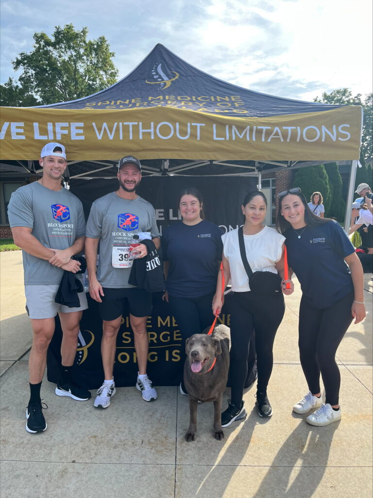 Spine Medicine & Surgery of Long Island team at the America’s VetDogs 5K & Dog Walk in Smithtown.