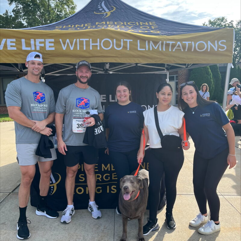 Spine Medicine & Surgery of Long Island team at the America’s VetDogs 5K & Dog Walk in Smithtown.