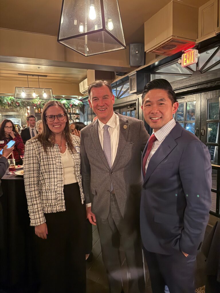 Dr. Daniel Choi and Dr. Marissa Catalanotto meeting with Congressman Tom Suozzi to discuss advancing healthcare affordability on Long Island.