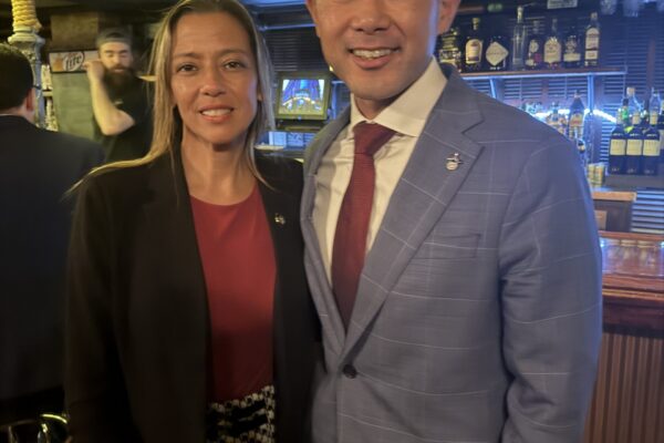 Dr. Daniel Choi with Senator Monica Martinez in Albany