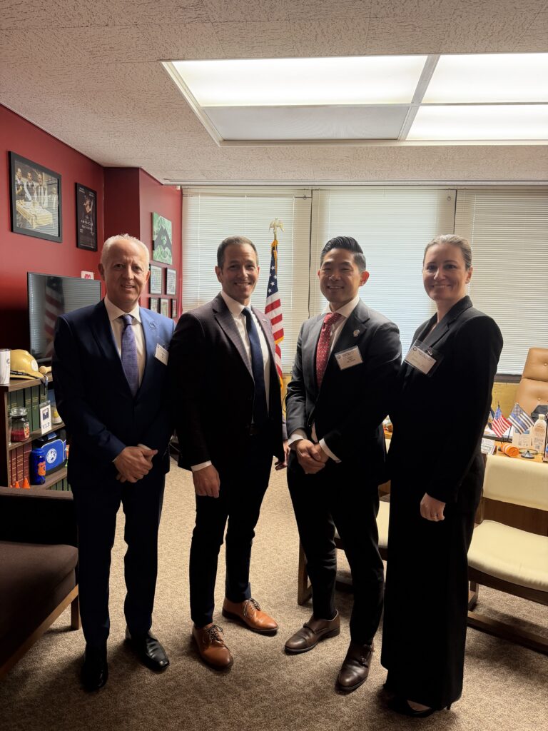 Dr Daniel Choi with New York lawmakers at MSSNY Physician Advocacy Day in Albany